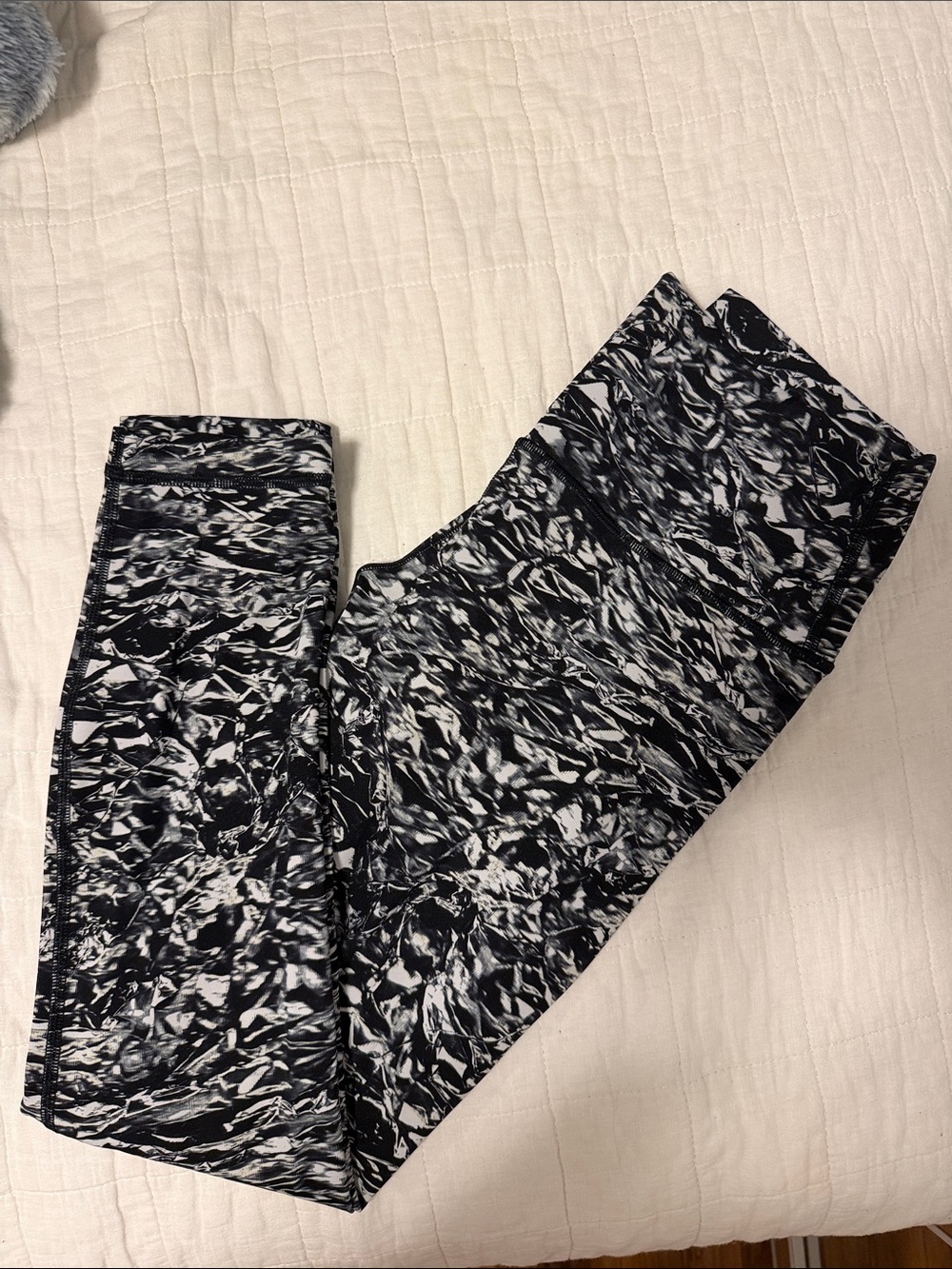 lululemon athletica Black & White Marble Print Leggings
